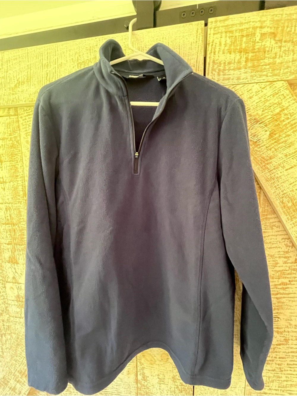 Land’s End Women’s Navy Half-Zip Fleece Pullover. XL